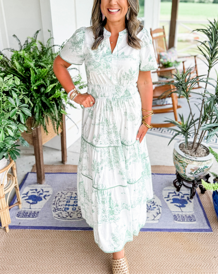 Eliza | Classic Toile Maxi