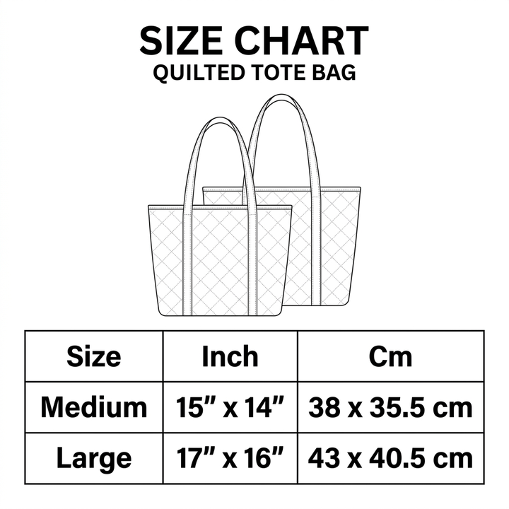 Quilted Tote Bag - Six Sheep