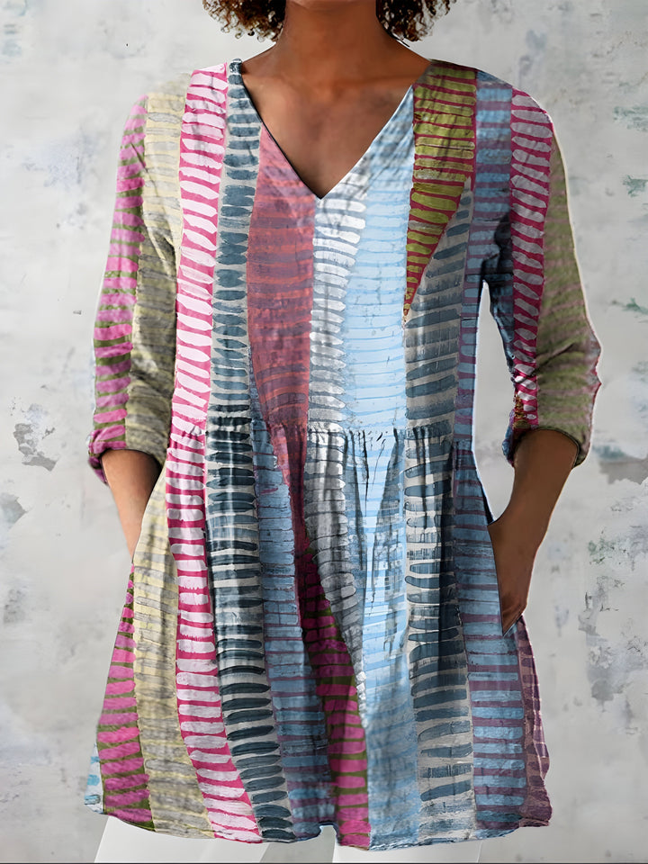 Sophie | Long Blouse with V-Neck