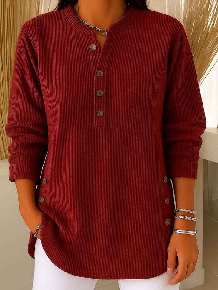 Livia | Button Henley Tunic