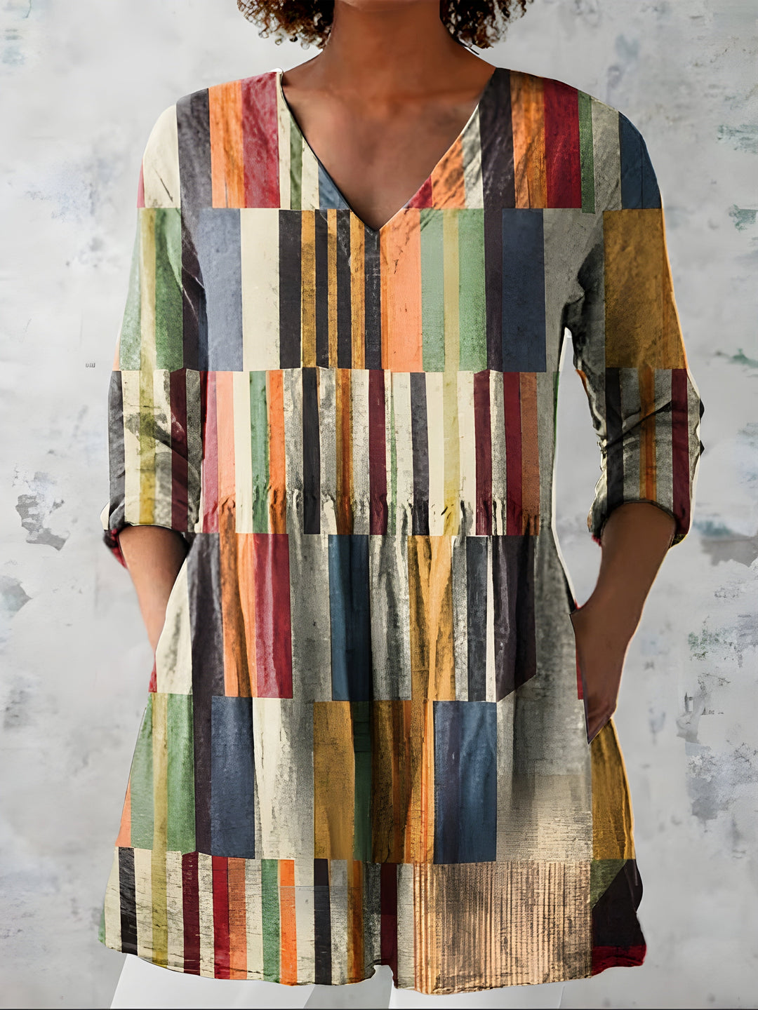 Sophie | Long Blouse with V-Neck