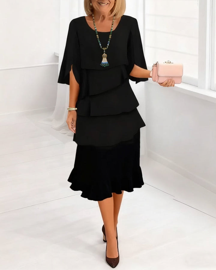 Patricia | Elegant Comfort Ruffle Dress