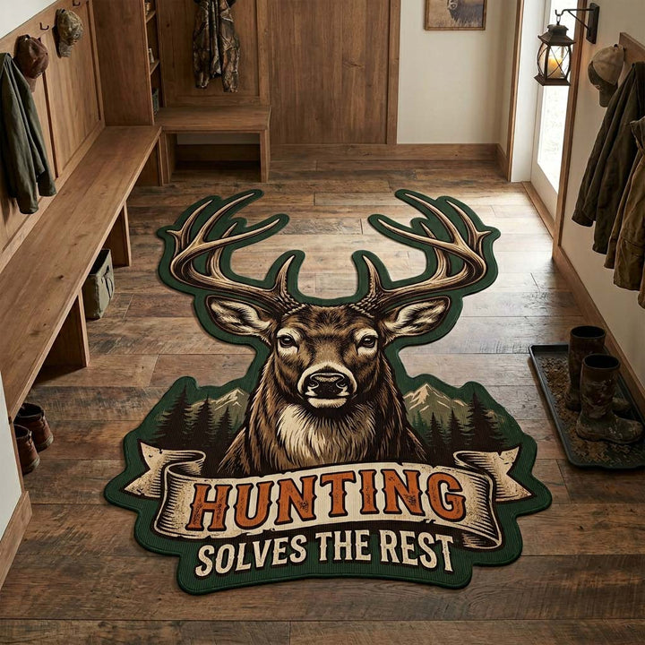 Antonia - Shaped Rug - Emerald Antlers