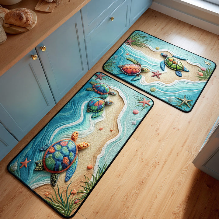 Bella – Keukenmatten (2-delige set) – Huisje aan zee