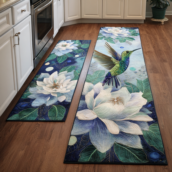 Catalina – Keukenmatten (2-delige set) – Kolibrie tussen de bloemen