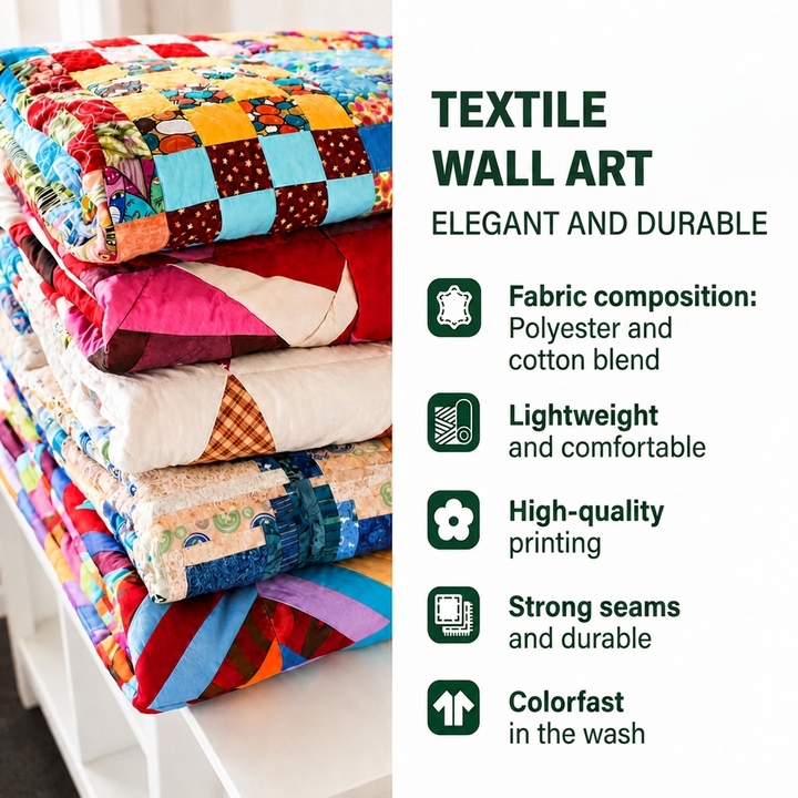 Esme - Textile Wall Art - Blooming Wheels