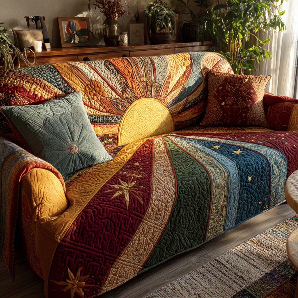 Ingrid | Patchwork landelijk all dawn – Handgemaakte bankhoes