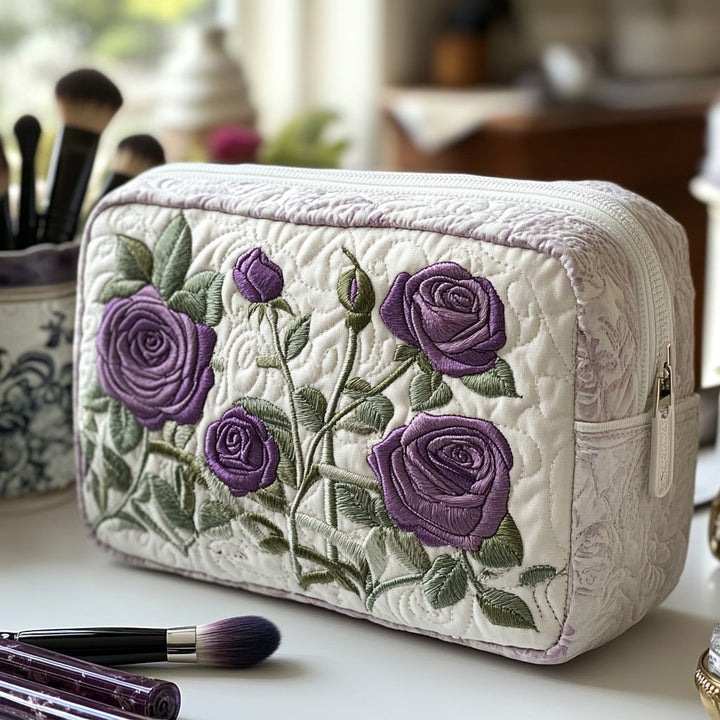 Delaney – Gewatteerde toilettas met bloemen bij maanlicht
