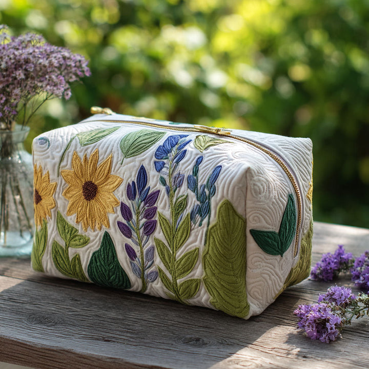 Emerson – Gewatteerde toilettas met sierlijke bloemen