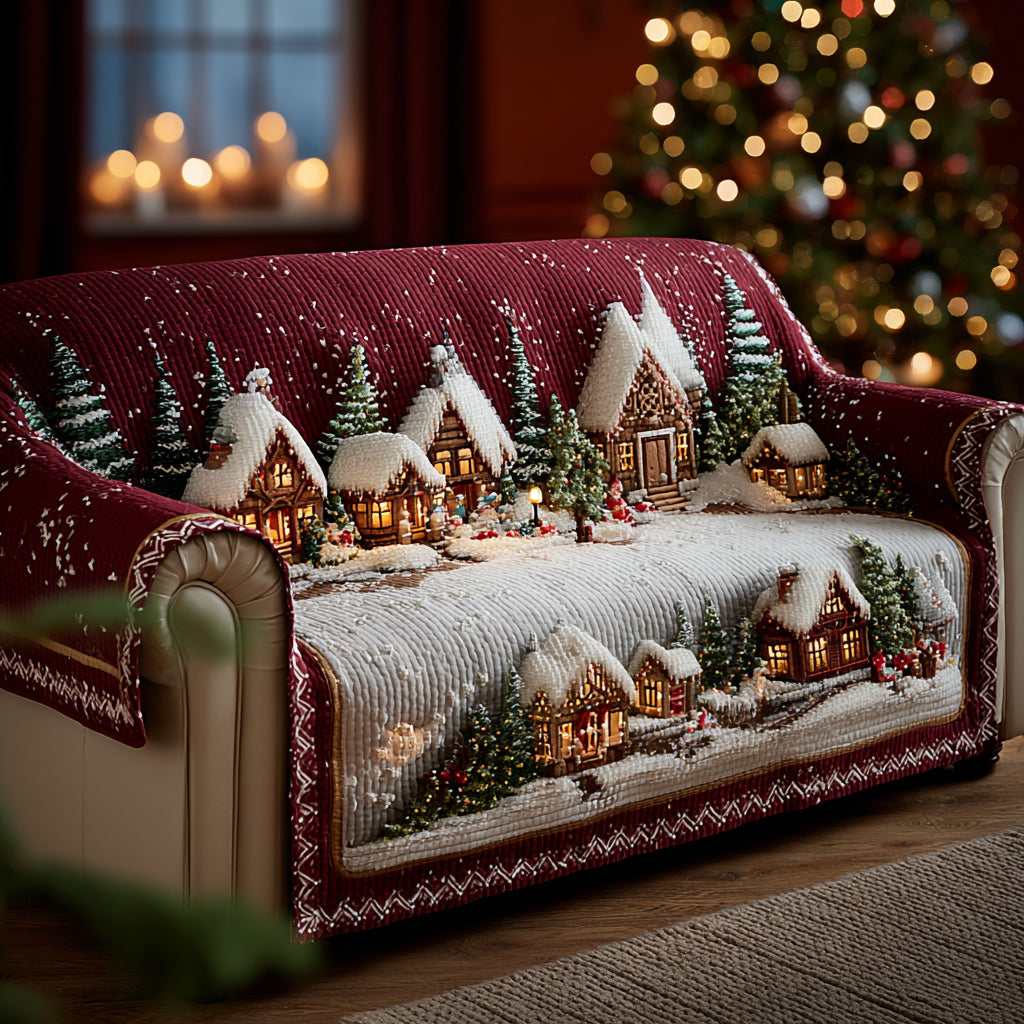 Mirjam | Village of kerst – Handgemaakte bankhoes