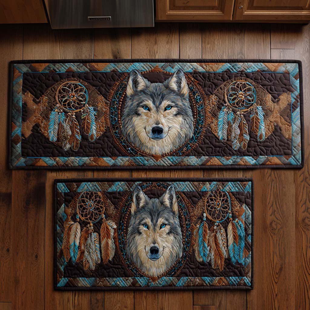 Hope – Keukenmatten (2-delige set) – Wolf en dromenvanger