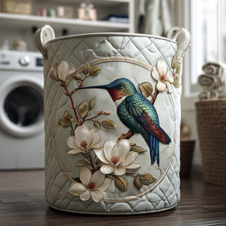 Tineke | Kolibrie en bloemen – Wasmand