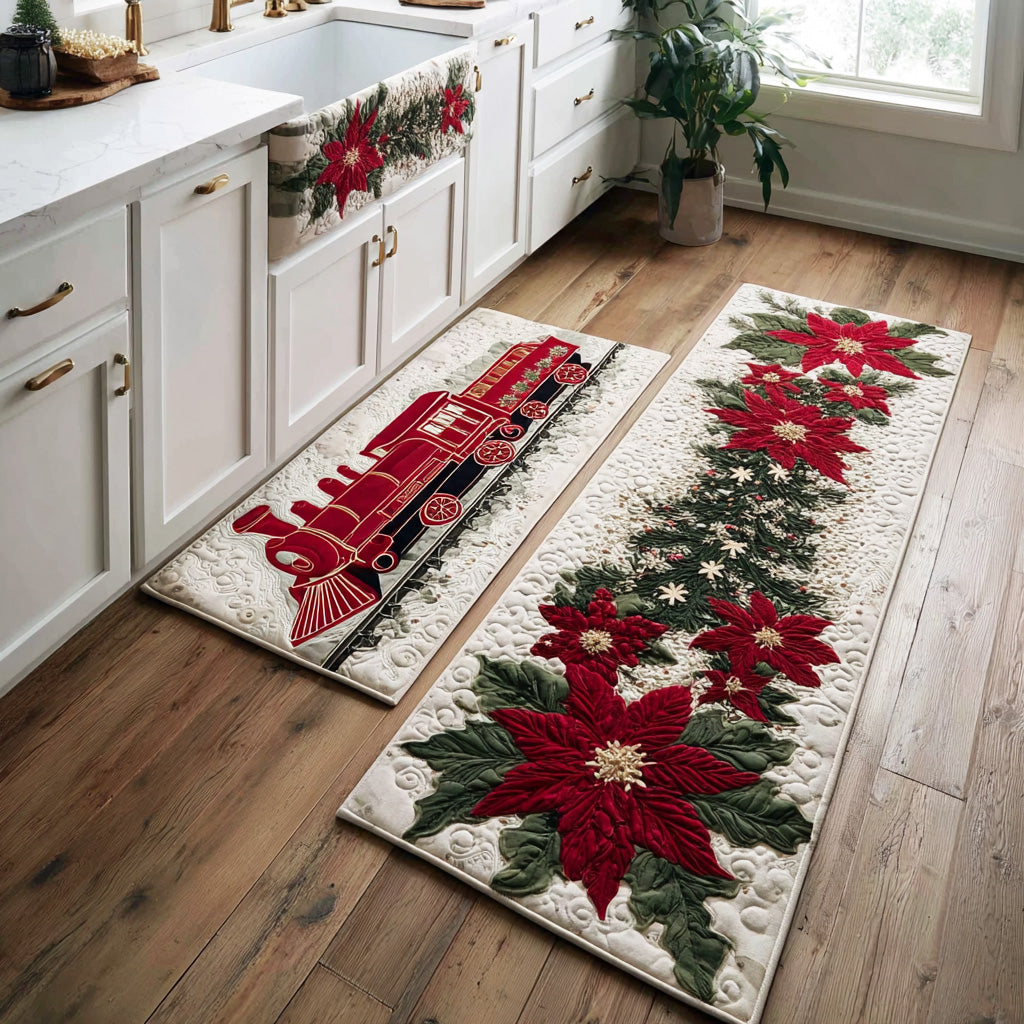 Ivory – Keukenmatten (2-delige set) – Kerstfeest