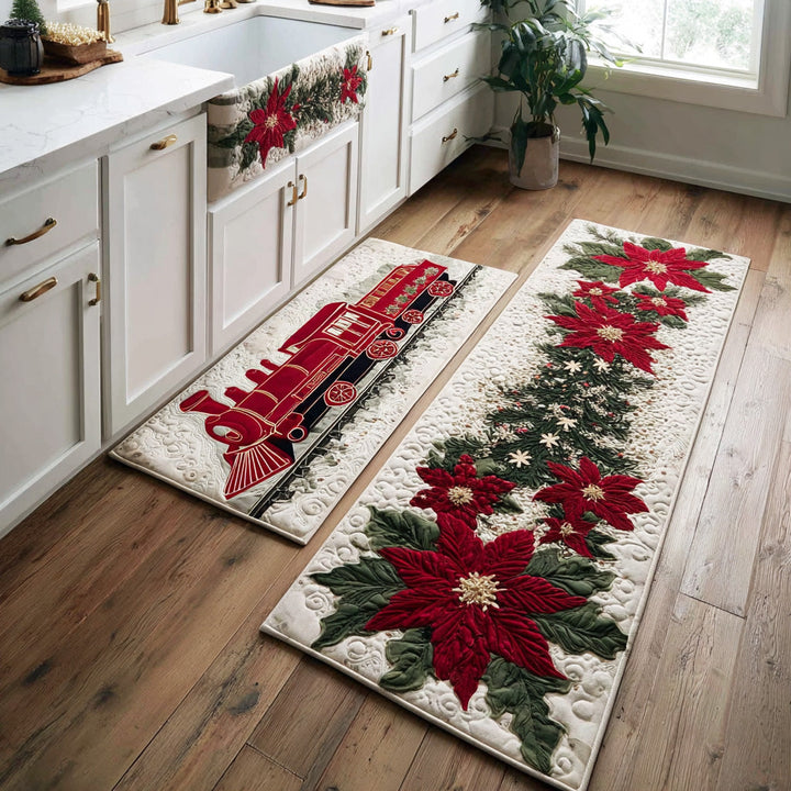 Ivory – Keukenmatten (2-delige set) – Kerstfeest