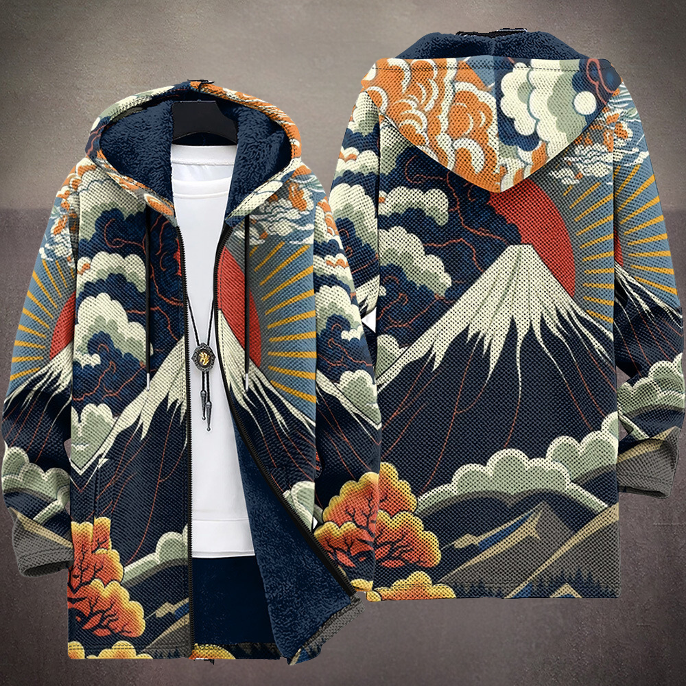 Lucy - Luxurious, artistically inspired zip-up hoodie