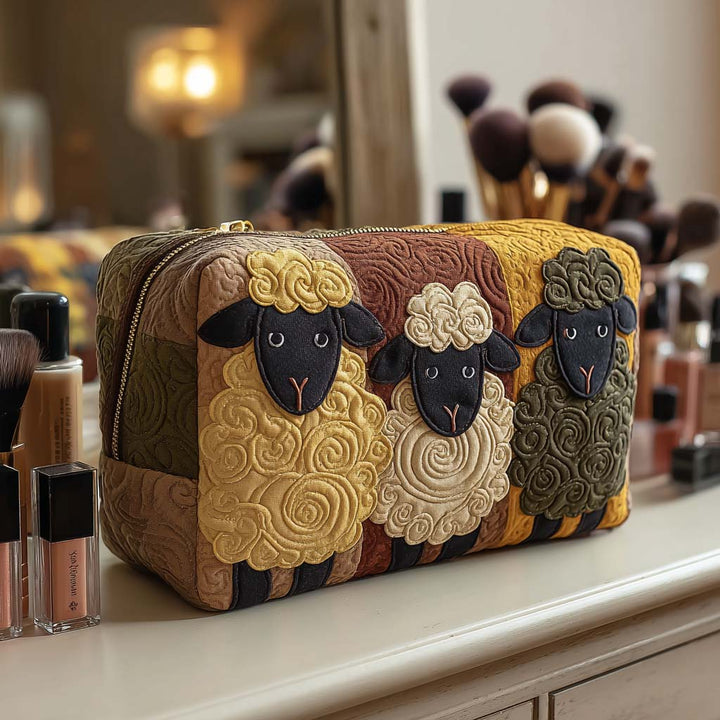 Kendall – Gewatteerde toilettas met schapen