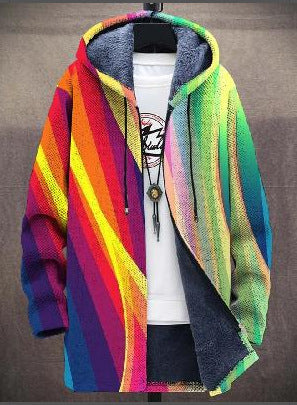 Karolina - Luxurious, artistically inspired zip-up hoodie