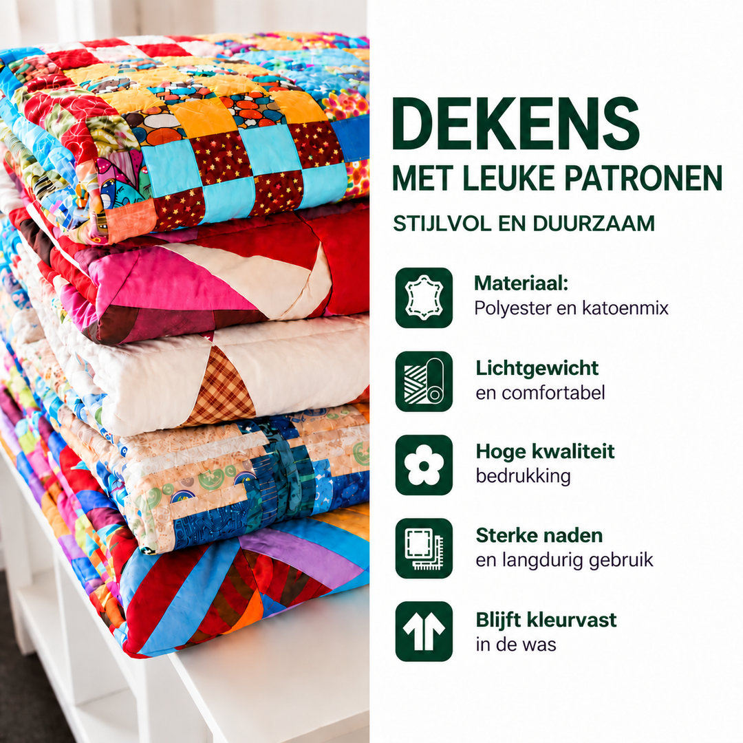 Productinformatie over de dekens