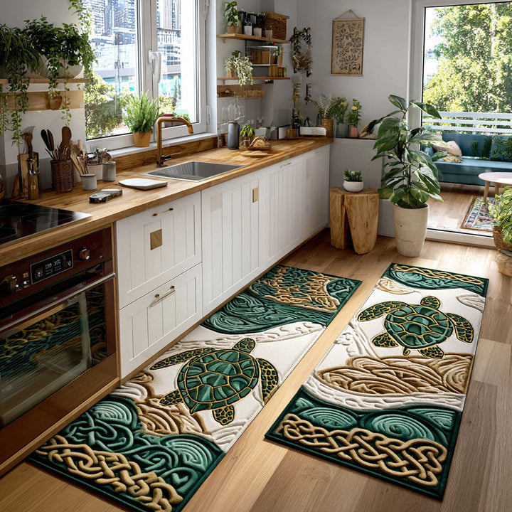 Lily – Keukenmatten (2-delige set) – Koraalrif