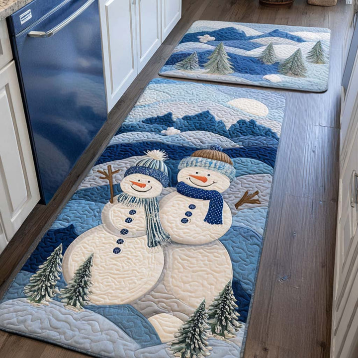 Litzy – Keukenmatten (2-delige set) – Winterpret in de sneeuw