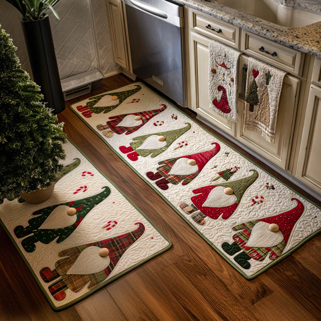 Mariah – Keukenmatten (2-delige set) – Rood en groen