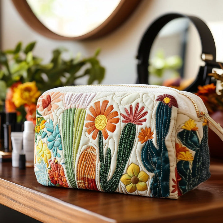 Nancy – Gewatteerde toilettas – Groen