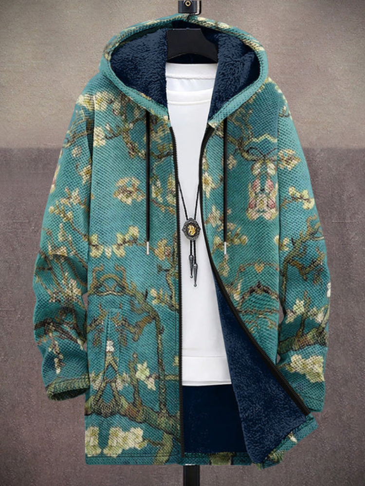 Gabriela - Luxury, artistically inspired zip-up hoodie