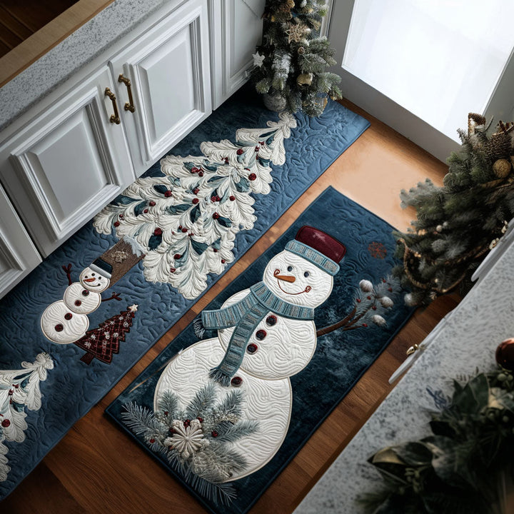 Paisley – Keukenmatten (2-delige set) – Besneeuwd landschap