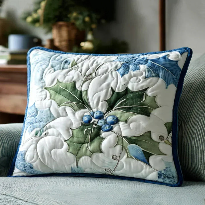 Quilted Decorative Pillowcase - Clocks by Moonlight