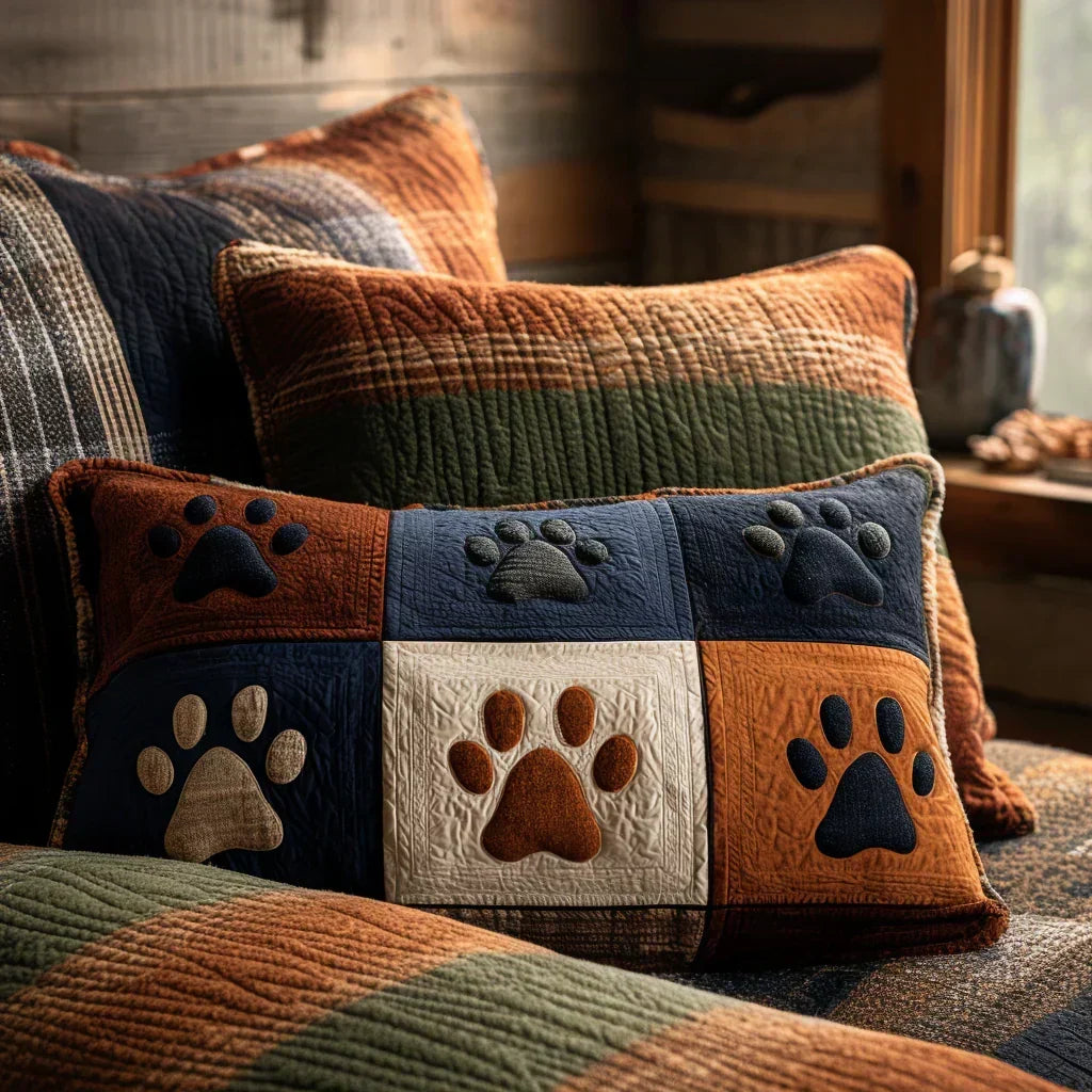 Quilted Decorative Pillowcase - Prairie Prints