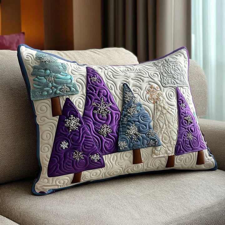 Quilted Decorative Pillowcase - Winter Amethyst
