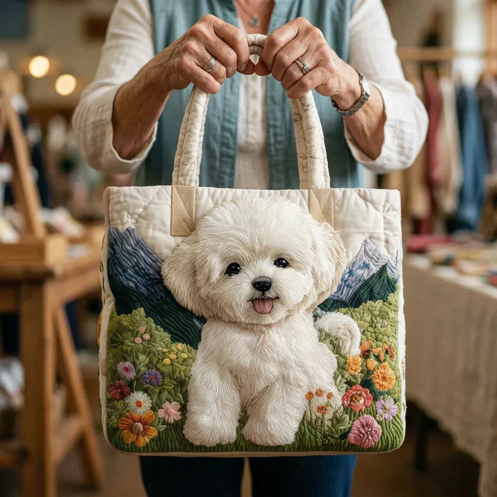 Gewatteerde tas – Bichon frisé