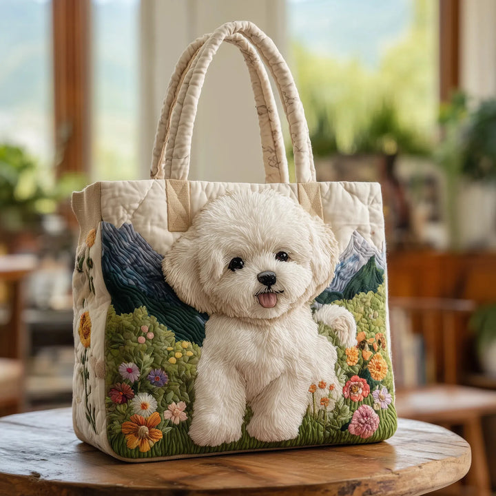 Gewatteerde tas – Bichon frisé