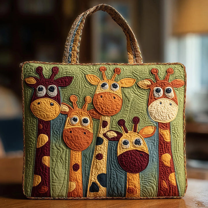 Gewatteerde tas – Vrolijke giraffen