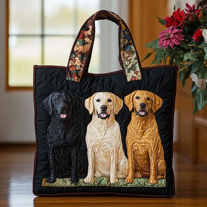 Gewatteerde tas – Drie labradors