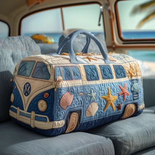 Gewatteerde reistas – Camper aan het strand