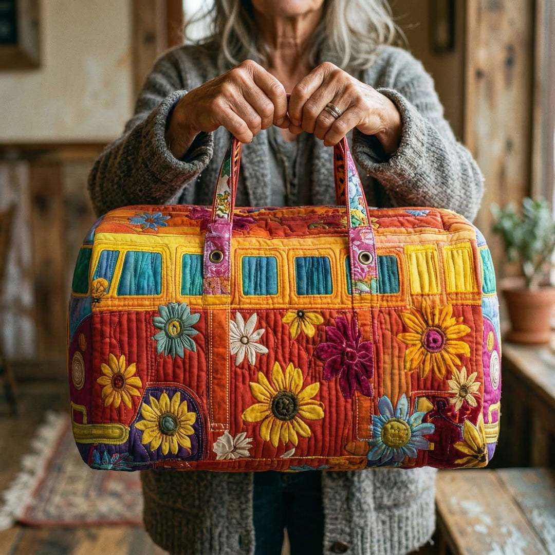 Gewatteerde reistas – Flowerpowercamper