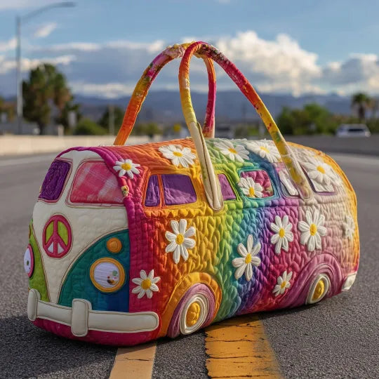 Gewatteerde reistas – Regenboogcamper