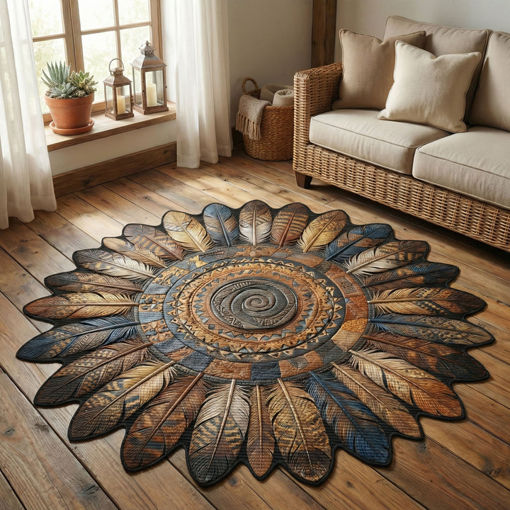 Raegan - Shaped Rug - Copper Canyon Sunburst