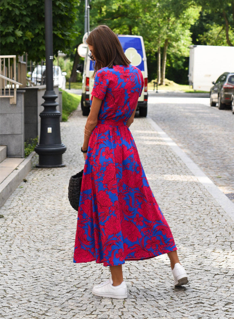 Aureza | Soft Bloom Wrap Dress