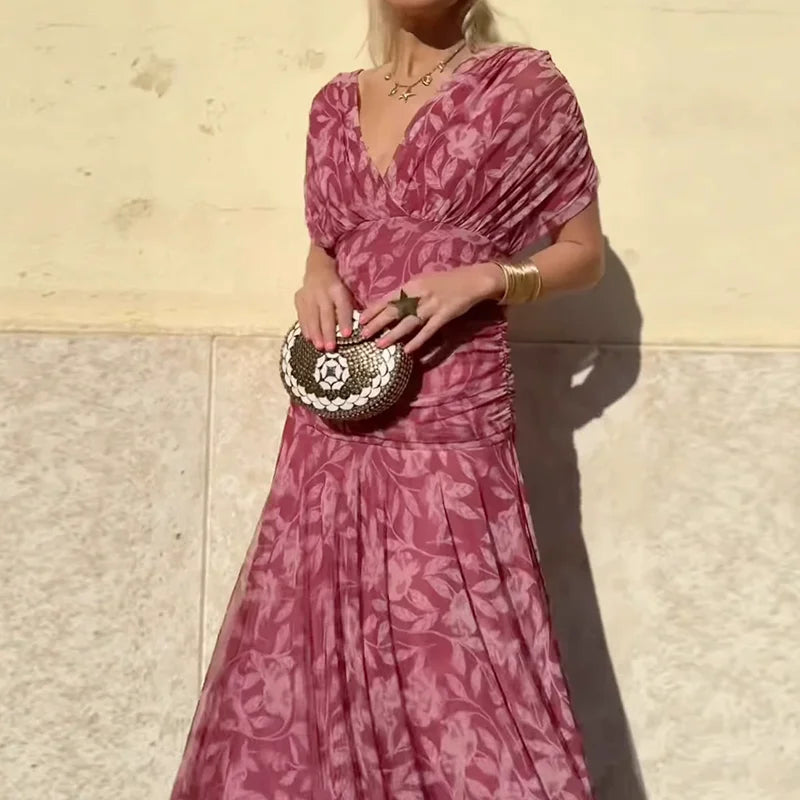 Hayden Laluna® | Elegant Dress With V-Neckline