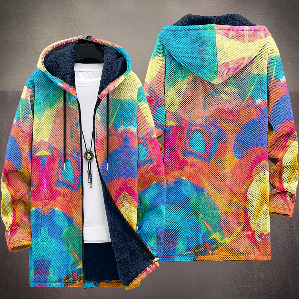 Rachel - Luxurious, artistically inspired zip-up hoodie