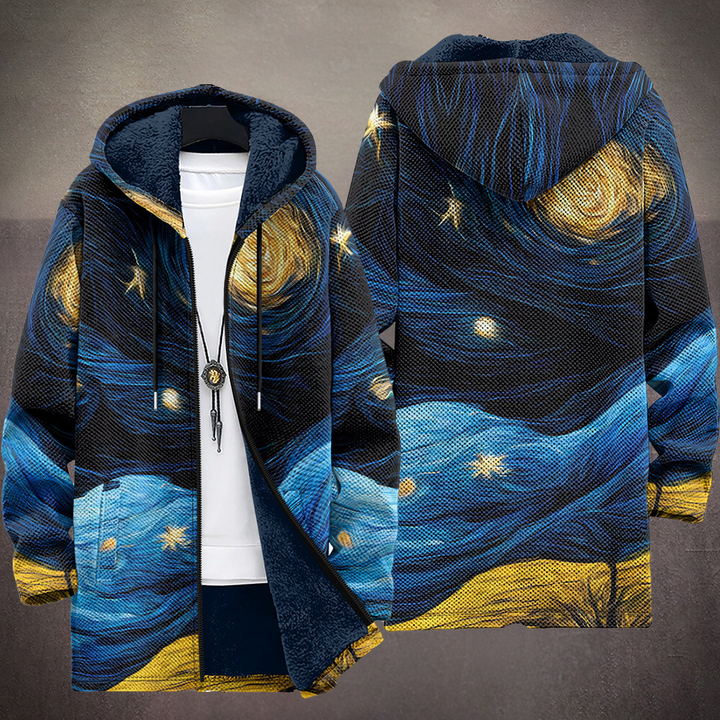 Louise - Luxurious, artistically inspired zip-up hoodie