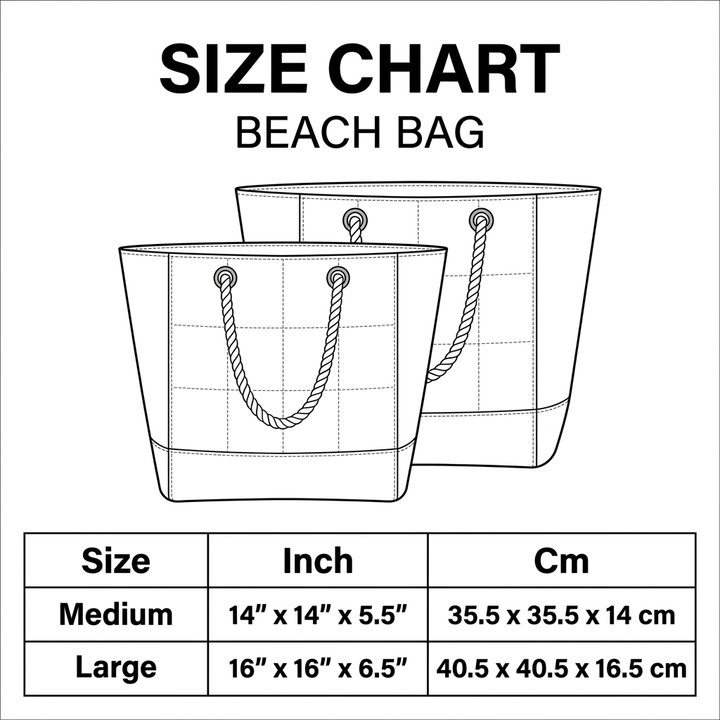 Handmade Beach Bag - Six Turtles