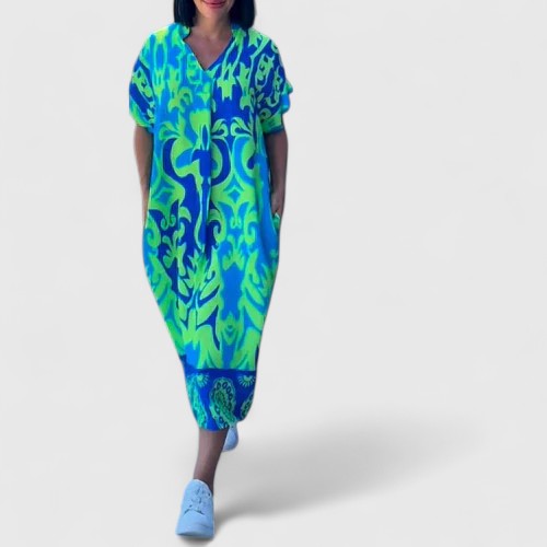 Shamcey™ - Sophisticated Floral Dress