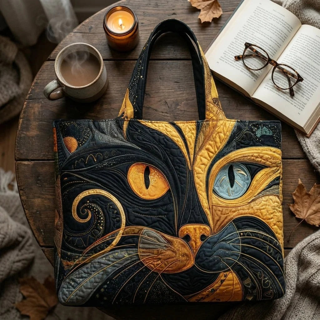 Gewatteerde tas – Mysterieuze kat
