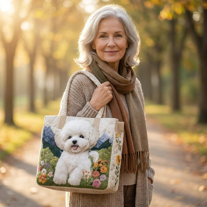 Gewatteerde tas – Bichon frisé