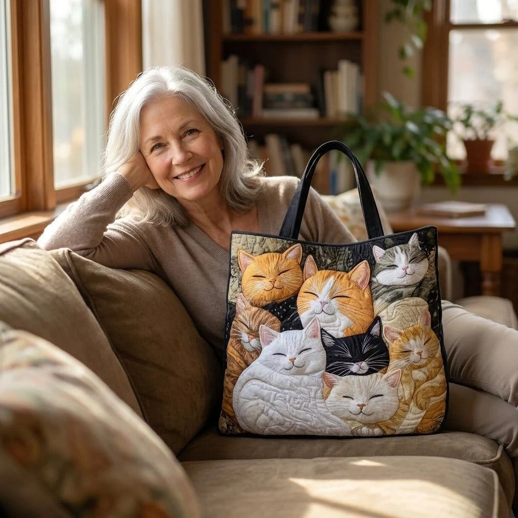 Gewatteerde tas – Slapende katjes