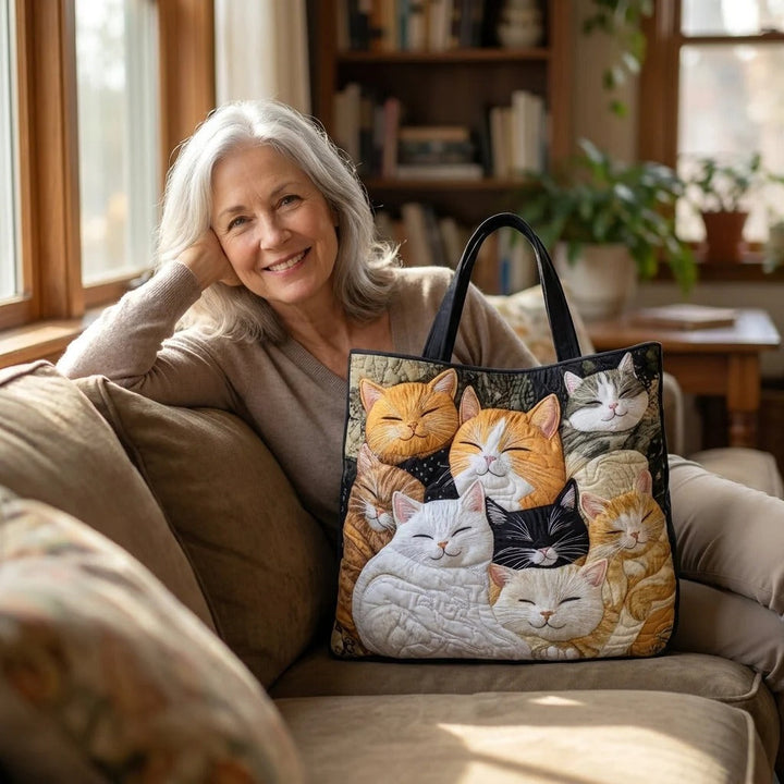 Gewatteerde tas – Slapende katjes