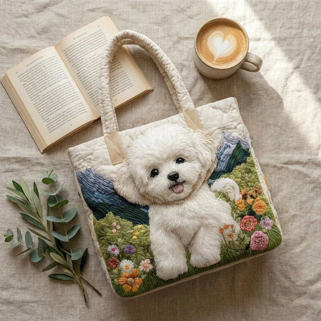 Gewatteerde tas – Bichon frisé